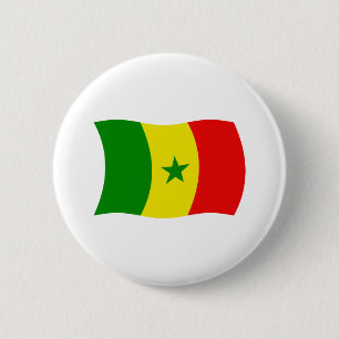 Botón de la bandera de Senegal