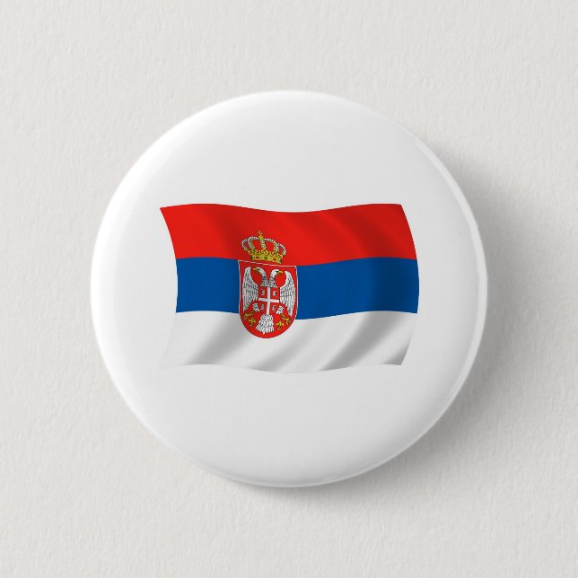 Botón de la bandera de Serbia (Anverso)