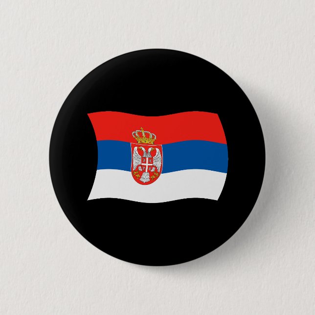 Botón de la bandera de Serbia (Anverso)