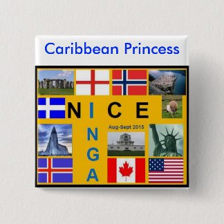 Botón de la bandera de Shetland