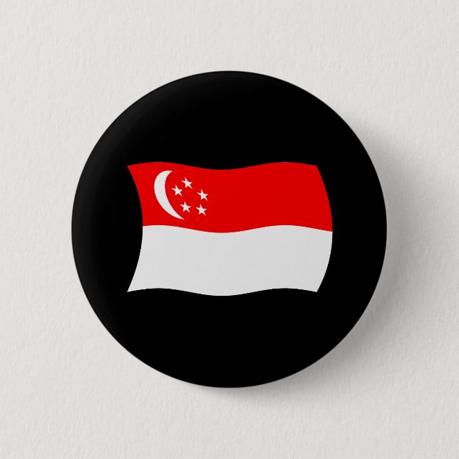 Botón de la bandera de Singapur (Anverso)