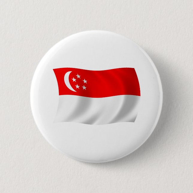 Botón de la bandera de Singapur (Anverso)
