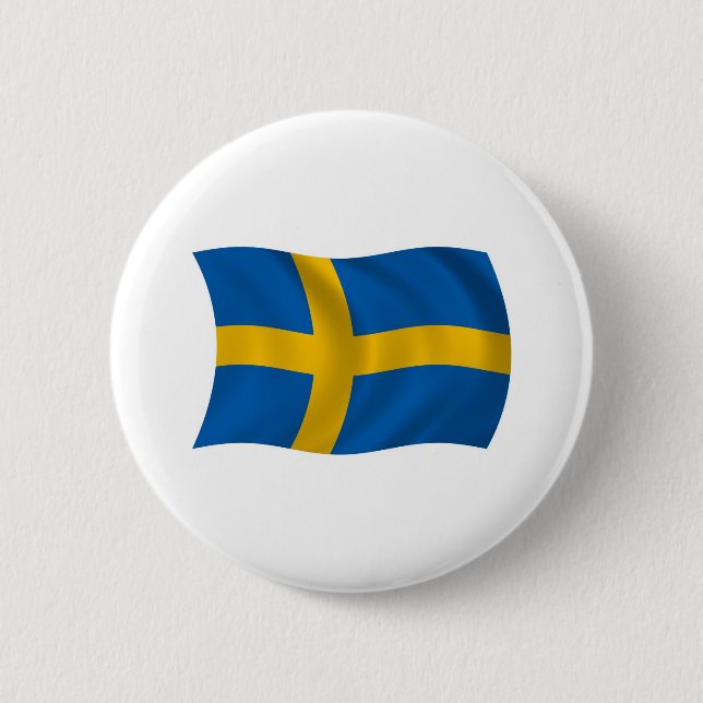 Botón de la bandera de Suecia (Anverso)