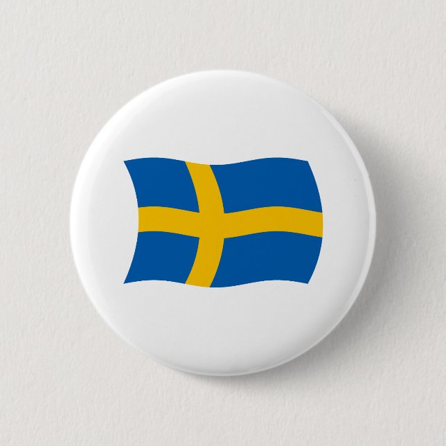 Botón de la bandera de Suecia (Anverso)