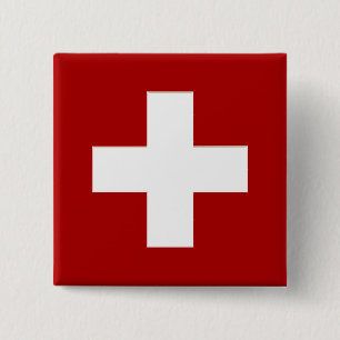 Botón de la bandera de Suiza