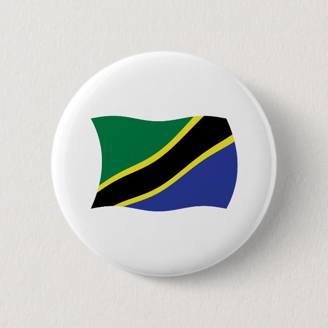 Botón de la bandera de Tanzania (Anverso)