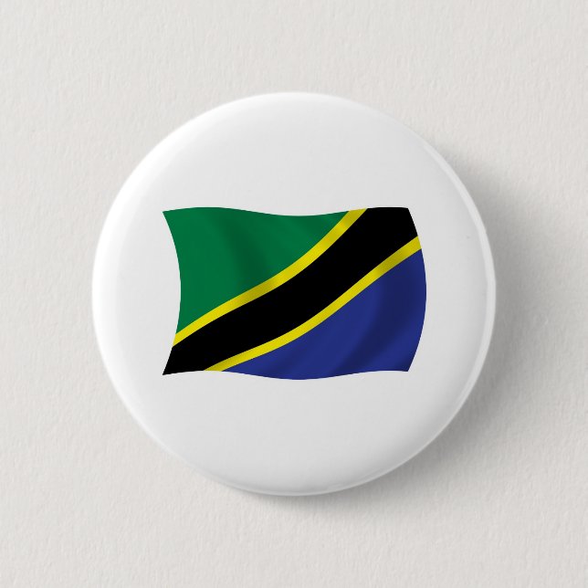 Botón de la bandera de Tanzania (Anverso)