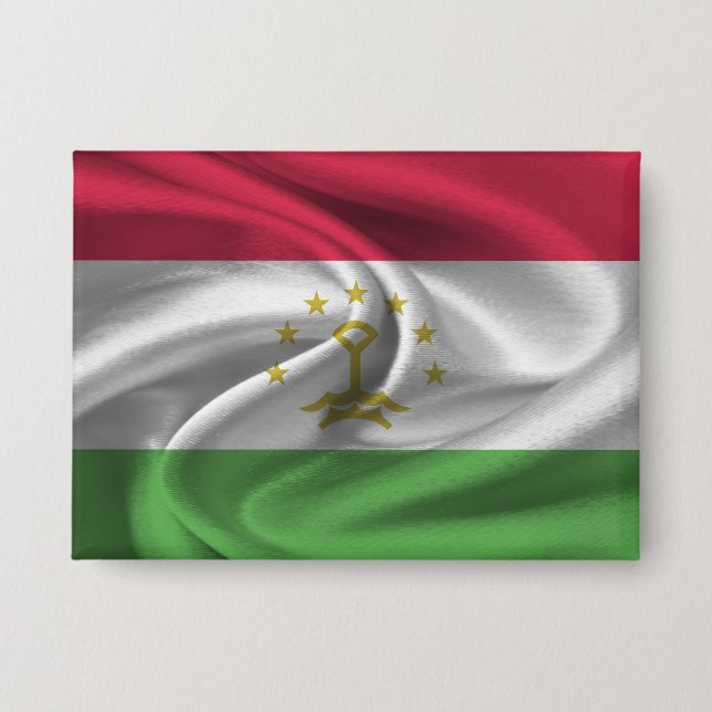 Botón de la bandera de Tayikistán (Anverso)