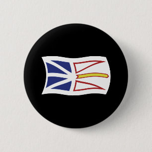 Botón de la bandera de Terranova y Labrador
