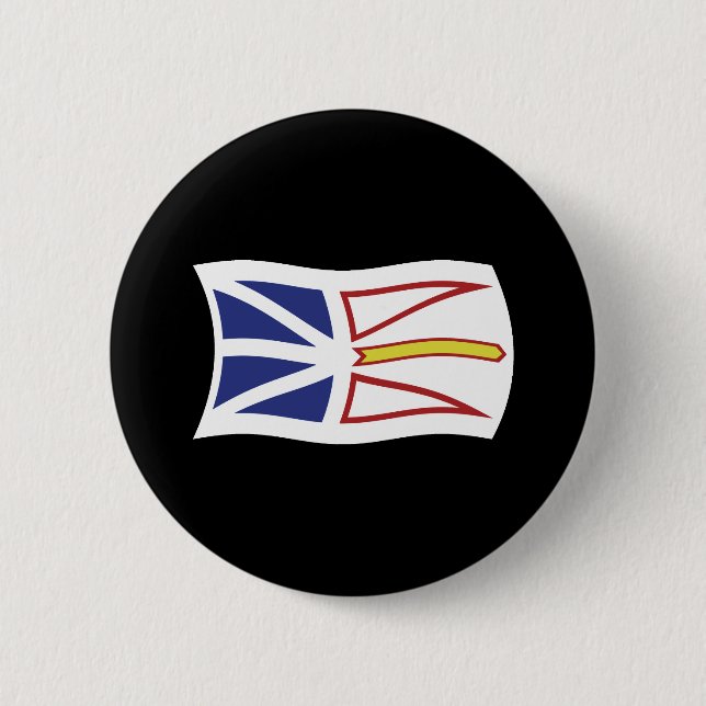 Botón de la bandera de Terranova y Labrador (Anverso)