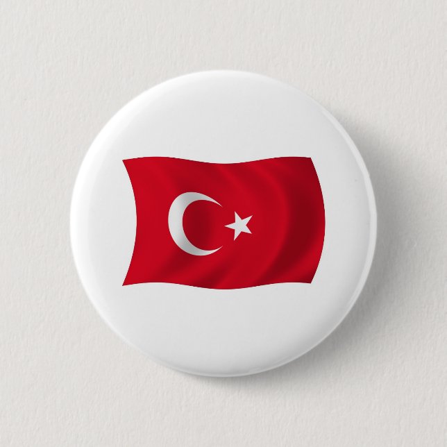 Botón de la bandera de Turquía (Anverso)