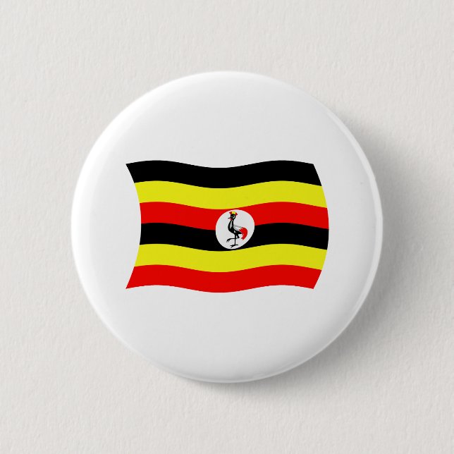 Botón de la bandera de Uganda (Anverso)