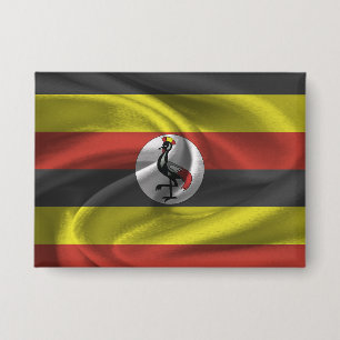 Botón de la bandera de Uganda