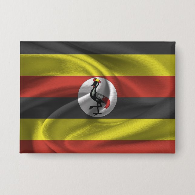 Botón de la bandera de Uganda (Anverso)
