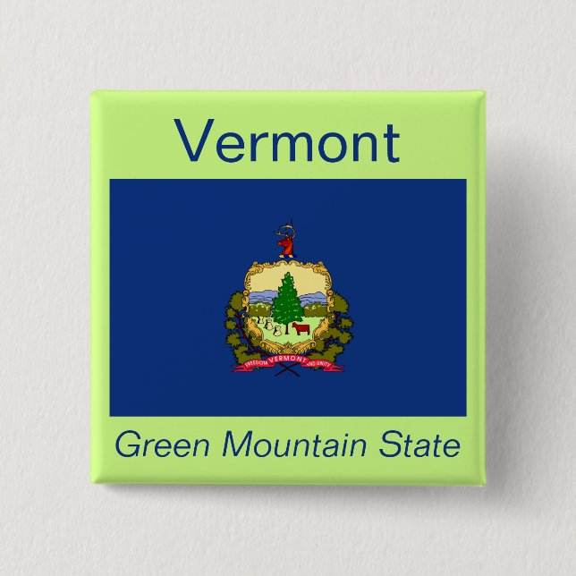 Botón de la bandera de Vermont (Anverso)