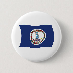 Botón de la bandera de Virginia