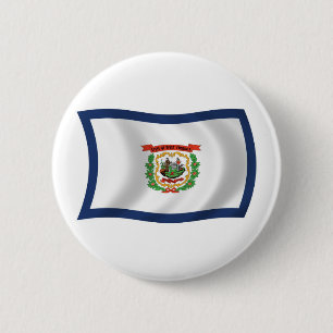 Botón de la bandera de Virginia Occidental