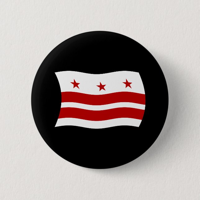 Botón de la bandera de Washington D.C. (Anverso)