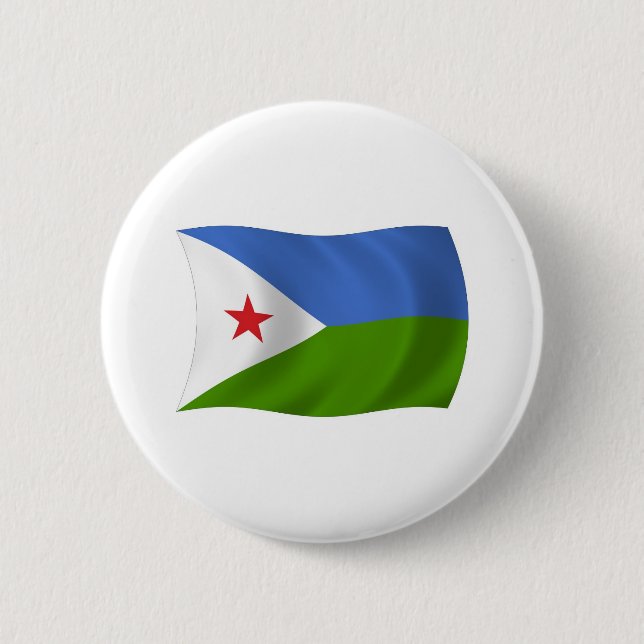Botón de la bandera de Yibuti (Anverso)