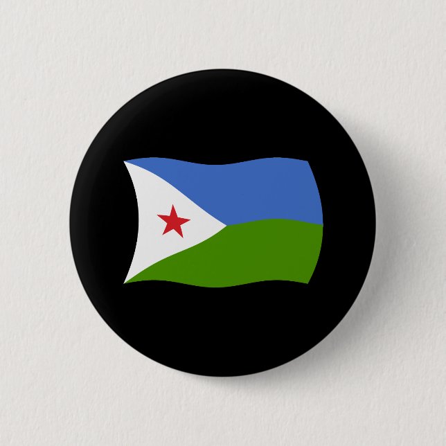 Botón de la bandera de Yibuti (Anverso)