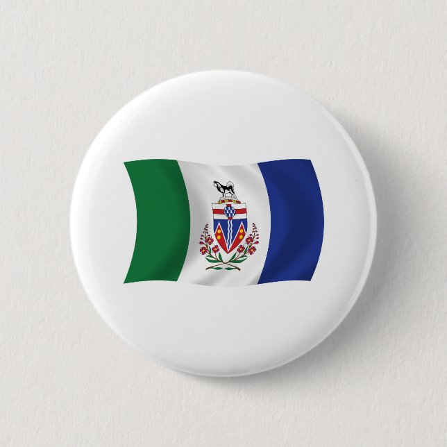Botón de la bandera de Yukon (Anverso)