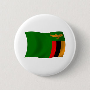 Botón de la bandera de Zambia