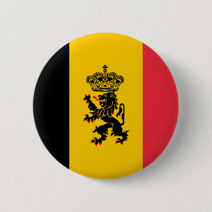 Botón de la bandera del estado de Bélgica