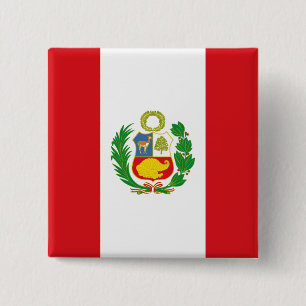 Botón de la bandera del estado de Perú