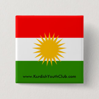 Botón de la bandera del Kurdistan