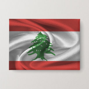 Botón de la bandera del Líbano