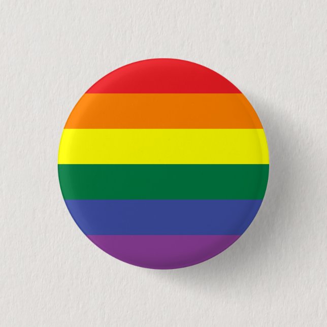 Botón de la bandera del orgullo gay (Anverso)