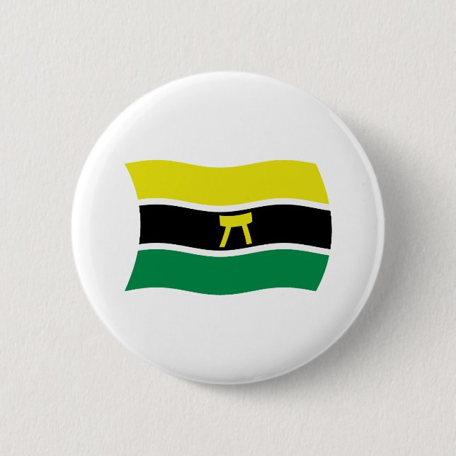 Botón de la bandera del pueblo Ashanti (Anverso)