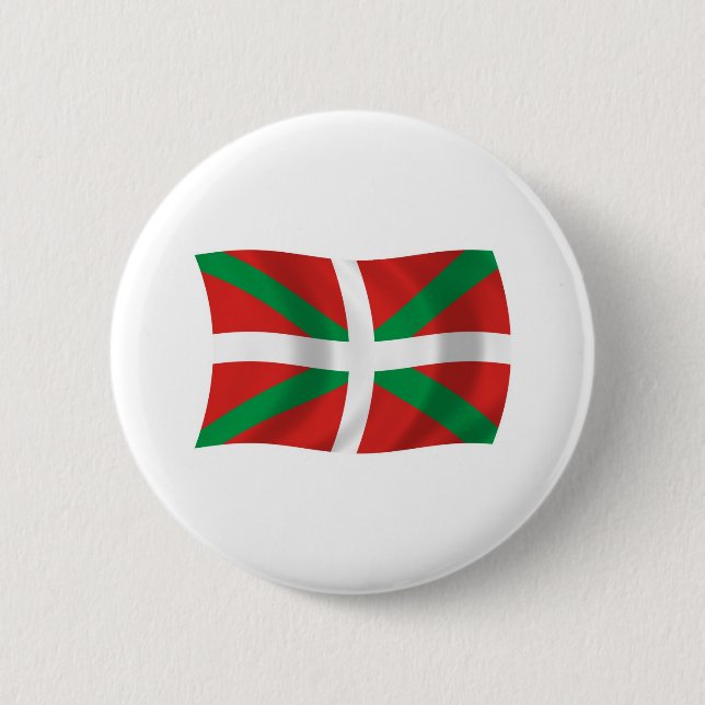 Botón de la bandera del pueblo vasco (Anverso)