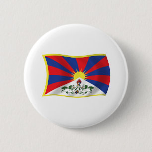 Botón de la bandera del Tíbet