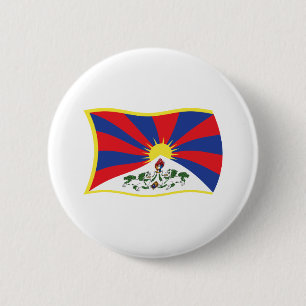 Botón de la bandera del Tíbet
