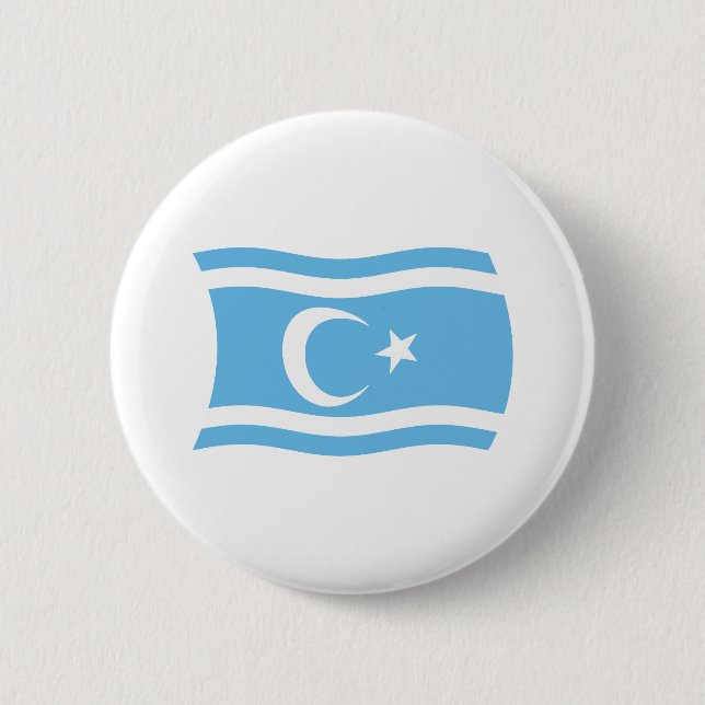 Botón de la bandera turcomana iraquí (Anverso)