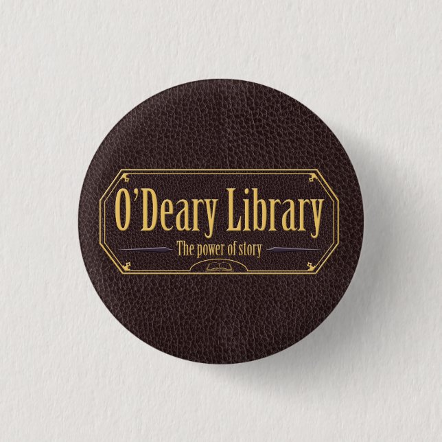Botón de la biblioteca de O'Deary (Anverso)