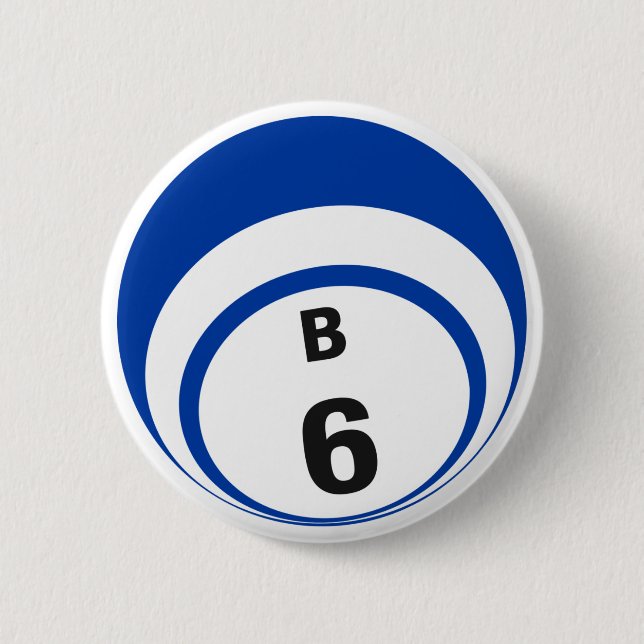 Botón de la bola del bingo B6 (Anverso)