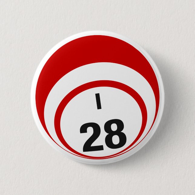 Botón de la bola del bingo I28 (Anverso)