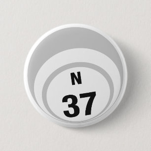 Botón de la bola del bingo N37