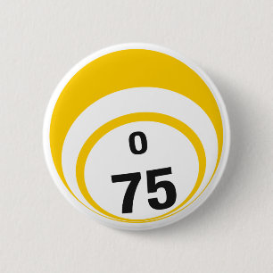 Botón de la bola del bingo O75