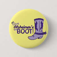 Botón de la bota de Alzheimer