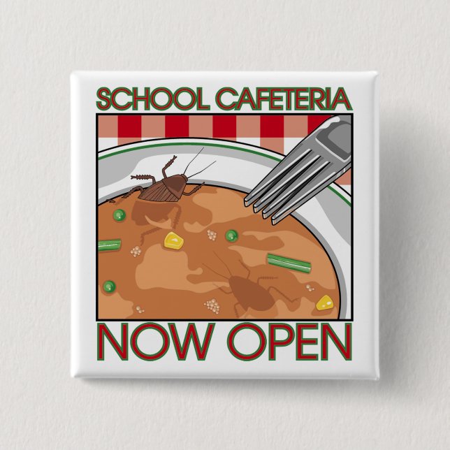 Botón de la cafetería de la escuela (Anverso)