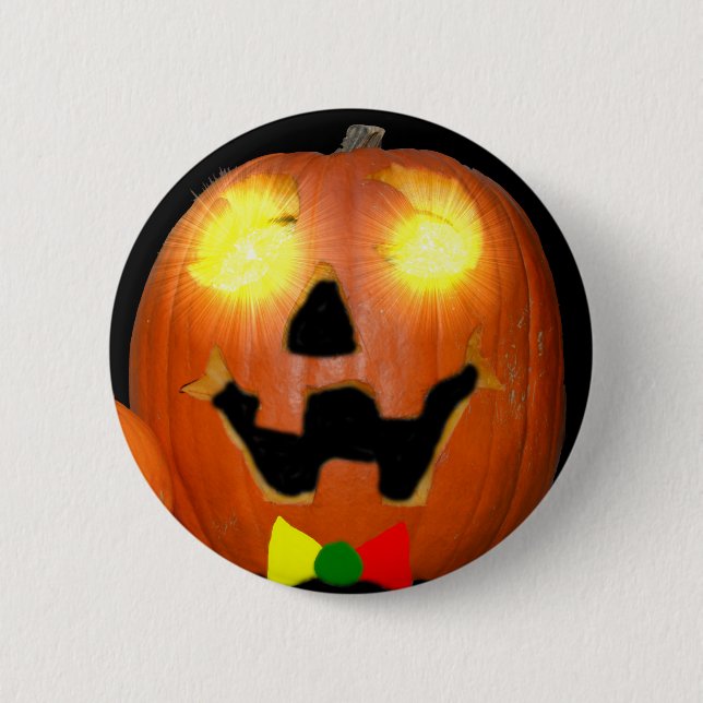 Botón de la calabaza de Halloween del Lithuanian (Anverso)