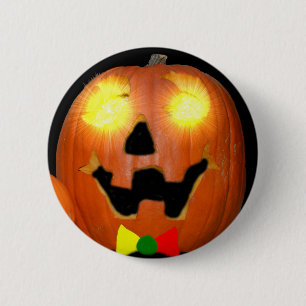Botón de la calabaza de Halloween del Lithuanian