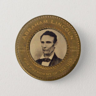 Botón de la campaña de Abraham Lincoln