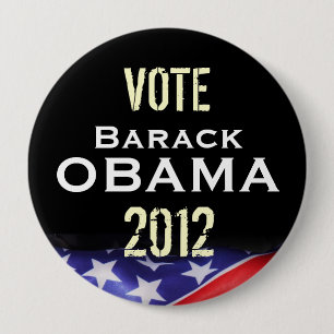 Botón de la campaña de Barack Obama 2012 del vot