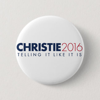 Botón de la campaña de Chris Christie 2016 - 2,25"