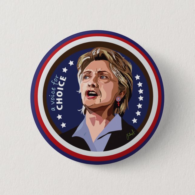 botón de la campaña de hillary Clinton (Anverso)