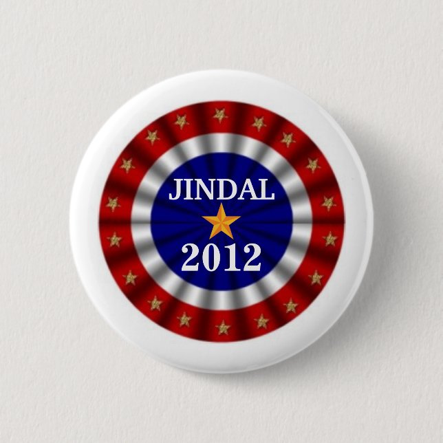 Botón de la campaña de Jindal 2012 (Anverso)